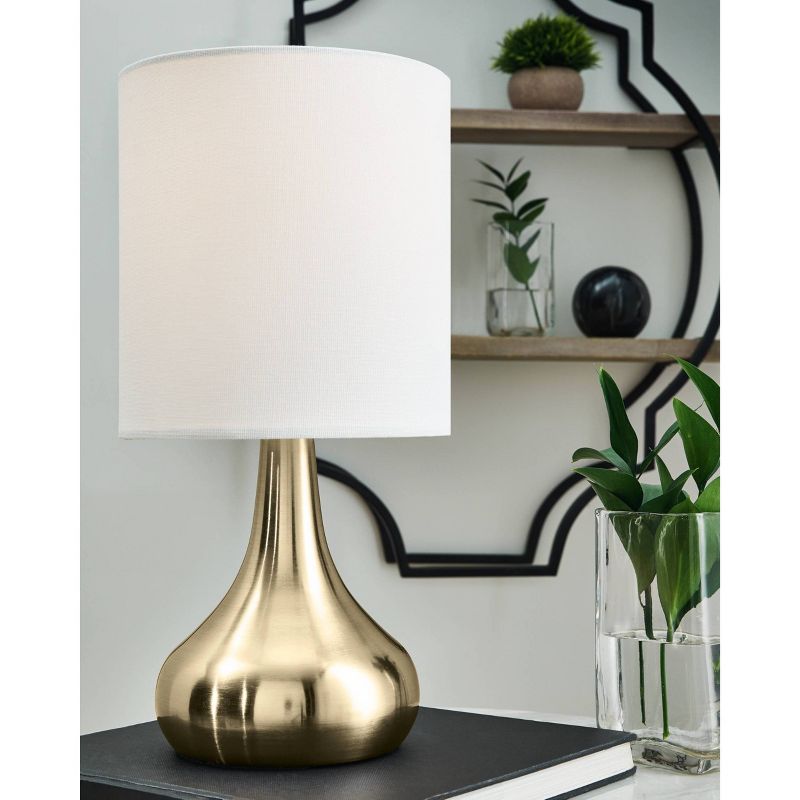 Camdale Metal Table Lamp Brass - Signature Design by Ashley, 2 of 4