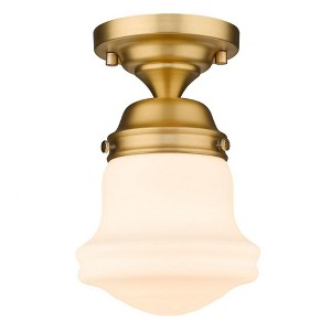 Z-Lite Vaughn 1 - Light Flush Mount in  Heritage Brass - 1 of 4