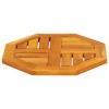 vidaXL Table Top - Octagonal Solid Wood Acacia Top 15.7"x15.7"x0.8" - Brown Wooden Dining Surface - Indoor/Outdoor Use - 4 of 4