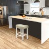 WestinTrends Upholstered Saddle Seat Bar Stool - 2 of 4