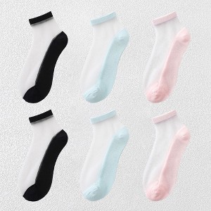 Alilang Chic Women's Summer Thin Ankle Socks Soft for Casual 6Pk - 1 of 2