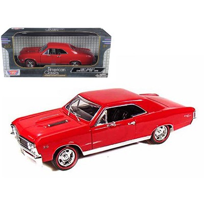 1967 Chevrolet Chevelle SS 396 Amber Red 1/18 Diecast Model Car by Motormax