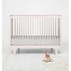 Bacati - Love Black Muslin 100 percent Cotton Universal Baby US Standard Crib or Toddler Bed Fitted Sheet - 4 of 4