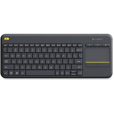 Photo 1 of **USED**
Logitech K400 Plus Touchpad Wireless Keyboard Black - USB Wireless Connectivity - On/Off Power Switch - 2.40 GHz Operating Frequency