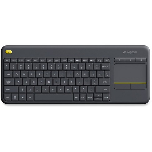 Logitech K400 Plus Touchpad Wireless Keyboard Black Usb Wireless Connectivity On Off Power Switch 2 40 Ghz Operating Frequency Target