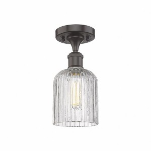 Bridal Veil - 1 Light Semi-Flush Mount In Art Deco Style-10.25 Inches Tall and 5 Inches Wide - 1 of 1