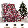 Comfort Flannel Blanket Super Soft Christmas Prints Throw Blanket Christmas Gift. - 2 of 4