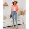 BLUEMING Womens Soft Knit Sweater Cardigan Bracelet Sleeve Open Front Cardigan Above Hip Length Cardigan - 4 of 4