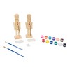 Toynk Paint Your Own 7-Inch Wooden Nutcracker Figure Craft Kit | Set of 2 - 2 of 4