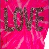 Women's Wo's Tie Dye Love Sequin Tee - Sew Fancy Designs - image 3 of 3