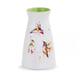 DEMDACO Summer Hummingbirds Vase 7 x 5 - Green