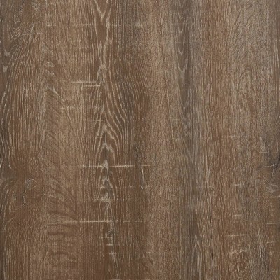 Ashwood Round 20" End Table with Black Metal Frame and Storage Shelf