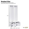 Freestanding Hall Tree Set of 2,3-IN-1 Entryway Coat Rack With Bench And Storage Drawers,Hall Tree For Hallway,Living Room-Cuddlewood - 4 of 4