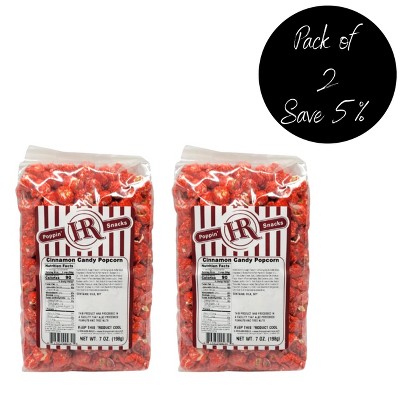 HR Poppin' Snacks 7 oz Cinnamon Candy Popcorn - Pack of 2