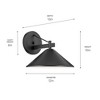 Kichler Lighting Ripley 1 - Light Wall Light in  Black - 4 of 4