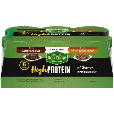 high protein dog chow