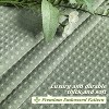 LunaLulinlk Waffle Textured Shower Curtain, Sage Green - 3 of 3