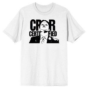 The Office CPR Certified Men's White Short Sleeve Tee Shirt - 1 of 3