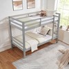 NicBex Bunk Bed with Thick Posts,Wood Bunk Bed Frame with Ladder and High Guardrail for Kids Teens Dorm Rooms - 3 of 4