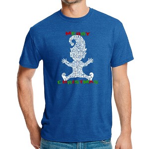 LA Pop Art Christmas Elf - Men's Premium Blend Word Art T-Shirt - 1 of 4