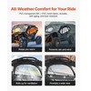 VEVOR Cab Enclosure Upper Doors, Compatible with Can-Am Maverick X3 2-Seater 2017-2025, Windproof Upgraded Zipper UTV Soft Side Window Kit,Black - 4 of 4