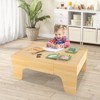 Safstar Kids Wooden Train Table Set 84 PCS Playset w/ Reversible Tabletop Storage Drawer - 4 of 4