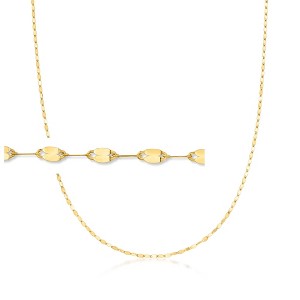 Pure Collection by Ross-Simons Italian 14kt Yellow Gold Lumachina-Chain Necklace - 1 of 4