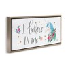 Stupell Industries Believe In Me Blue Unicorn, 25" x 11" - 3 of 4