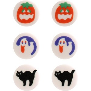 Cute Sugar Cookie Earrings Gift - Halloween Funny Food Studs for Bestie, Hypoallergenic & Lightweight - 1 of 4