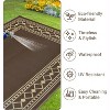 Outdoor Rugs Modern Plastic Straw Rugs, Waterproof Patio Modern Border Camping Carpet, Lightweight Reversible Floor Mats - 2 of 4