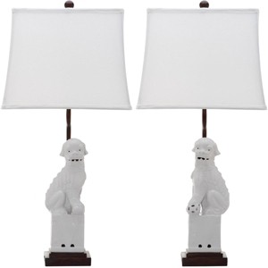 Foo Dog Table Lamp (Set of 2) - 28.5" Height - LIT4137 - Safavieh - 1 of 4