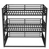 KWPZQEB Triple Bunk Bed with Safety Guardrails & Ladder, Metal Triple Bunk Bed with Noise-reduced Design, No Box Spring Need, Easy Assembly - 4 of 4