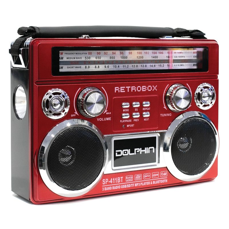 Dolphin® Audio RETROBOX™ Portable Mini Bluetooth® Speaker, 3 of 7