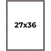 PosterPalooza | Slim Profile Brown Picture Frame - UV Acrylic, Foam Board Backing, Hanging Hardware - 2 of 4