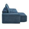 NicBex Couches for Living Room L-shape Modular Linen Sectional Sofa Couch Modern Upholstered Wide Deep Seat Convertible Couch Set - 3 of 4