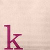 16"x16" Modern Monogram 'k' Square Throw Pillow - e by design - 2 of 3