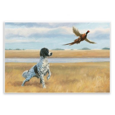 Stupell Industries Pointer Dog & Pheasant, 15" x 10"