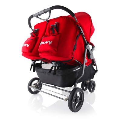 joovy double stroller red