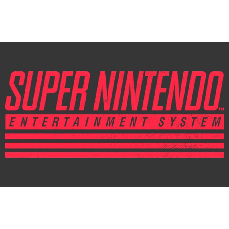 Men's Nintendo Retro SNES Logo Pull Over Hoodie, 2 of 5