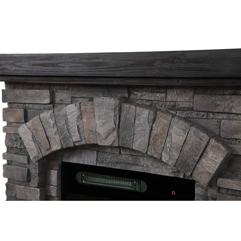 36&#34; Freestanding Electric Fireplace Gray - Home Essentials, 6 of 16