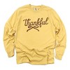 Thankful Coquette Distressed - Womens Garment Dyed Long Sleeve - 2 of 3
