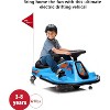 24V Kids Electric Drift Kart, 2-Speed Ride On Car w/360° Spins, Music, Lights, Flags, 5MPH, for Ages 3+ - 2 of 4