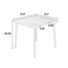 FURNIinspire Patio Dining Sets 5 Pieces Outdoor Dining Set, Dining Table With 4 Plastic Chairs For Garden Backyard, Patio Furniture Sets, Black - 4 of 4