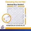 Filter King 14x24x1 Air Filter | 4-PACK | MERV 13 HVAC Pleated A/C Furnace Filters | MADE IN USA | Actual Size: 13.5 x 23.5 x .75" - 2 of 4