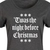 Women's - Instant Message - Twas The Night Before Christmas Graphic T-shirt Dress - 2 of 4