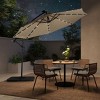 WestinTrends 10 Ft Outdoor Patio Solar LED Cantilever Umbrella - 2 of 4