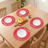 REGALWOVEN Rustic Placemats Set of 6 Woven Placemats with Hollow Design for Dining Table Decor Indoor Outdoor Kitchen Table Mat Wipe Clean - 3 of 4