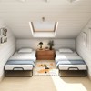 Tangkula 75" x 38" Twin Size Folding Bed Rollaway Guest Bed w/ 5 inch Mattress & Pillow - 4 of 4