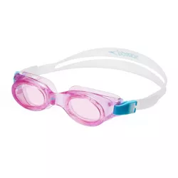 SPEEDO Adult Pink Boomerang Swimming Goggles Anti-Fog UV Protection Leak Free 