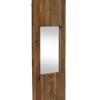 Rustic Wooden Wall Mirror 29"H, Vertical Solid Wood & Glass Decor Mirror by Melrose - 3 of 4